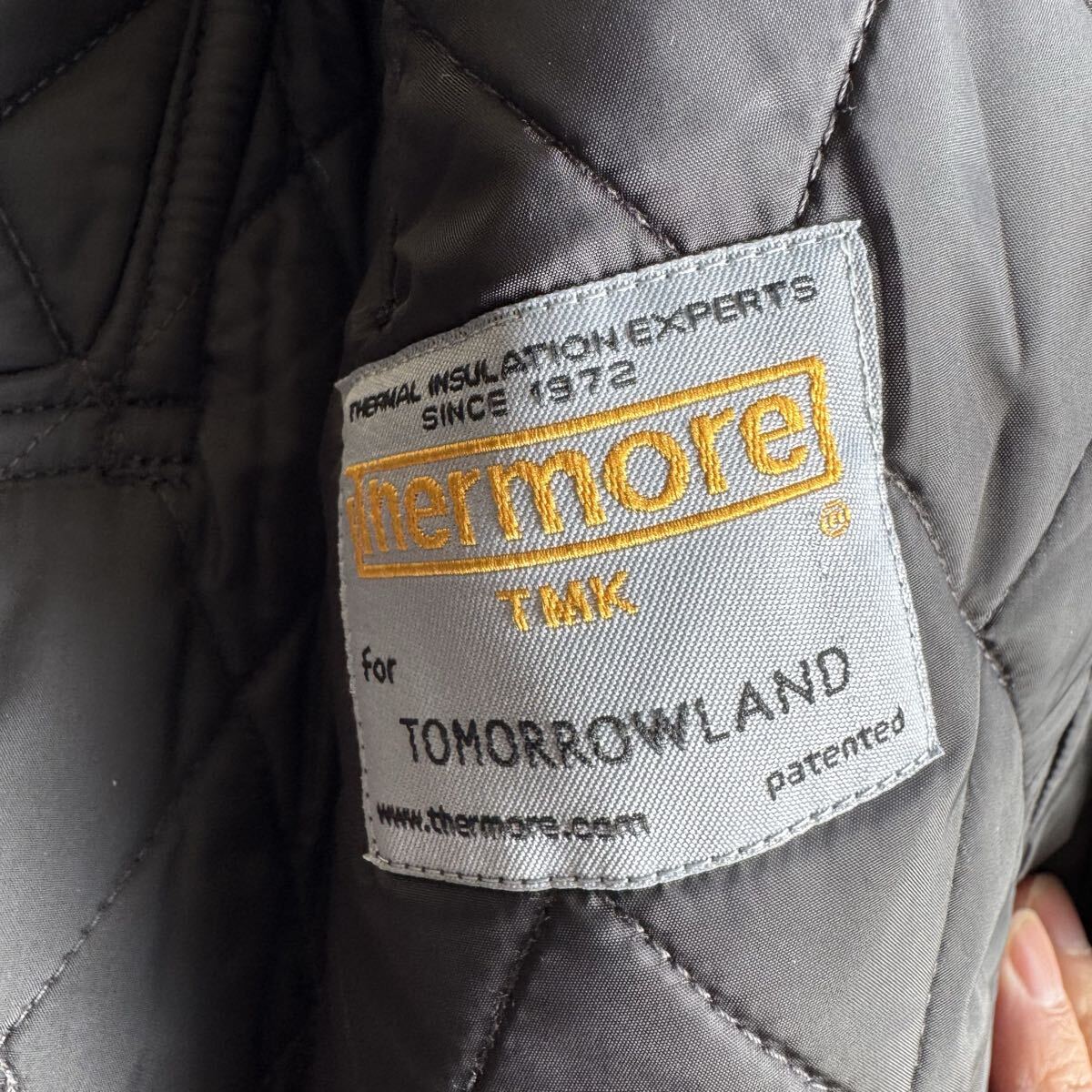 トゥモローランド シェットランドウール ツイード キルティング ジャケット Thermore 中綿素材 Mサイズ_画像6