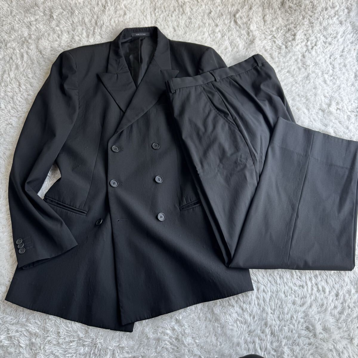 【イタリア製】 アルマーニ スーツ ダブル 50 XL相当 EMPORIO ARMANI_画像1