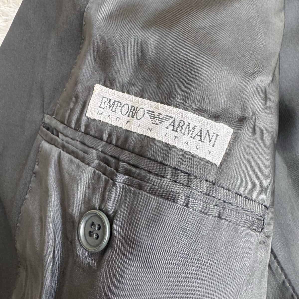 【イタリア製】 アルマーニ スーツ ダブル 50 XL相当 EMPORIO ARMANI_画像5