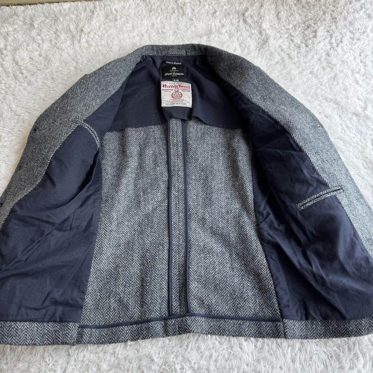 ナイジェルケーボン ハリスツイード ウール ジャケット 48 M～Ｌ相当 NIGEL CABOURN_画像5