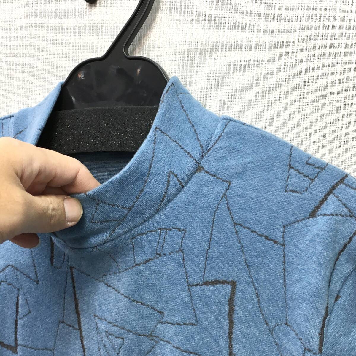 【新品】Ｍ 日本製 婦人 あったかカットソー Mサイズ 送料無料b エリあき小さめ やわらかく暖かい 手洗いOK 秋冬 東洋紡 快適複合繊維_画像4