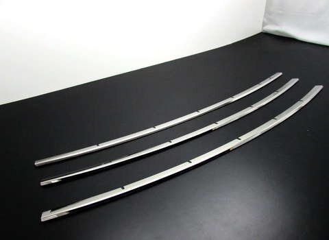 LS600hL UVF46 поздняя версия супер зеркальный нержавеющая сталь металлизированный нижний решётка молдинг 3PC B модель FBUM-MO