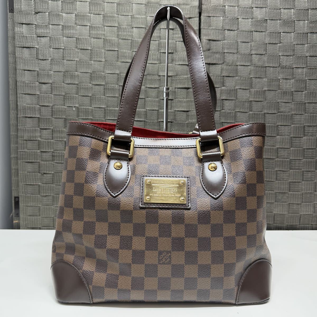 LOUIS VUITTON Louis Vuitton большая сумка Damier ветчина ste doPM N51205
