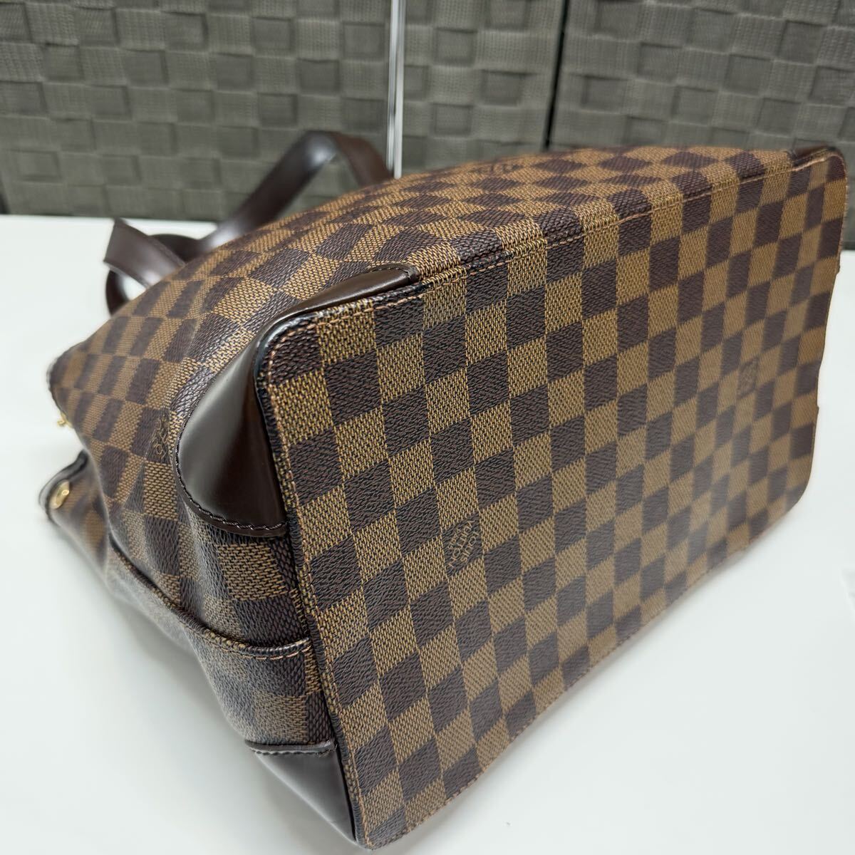 LOUIS VUITTON Louis Vuitton большая сумка Damier ветчина ste doPM N51205