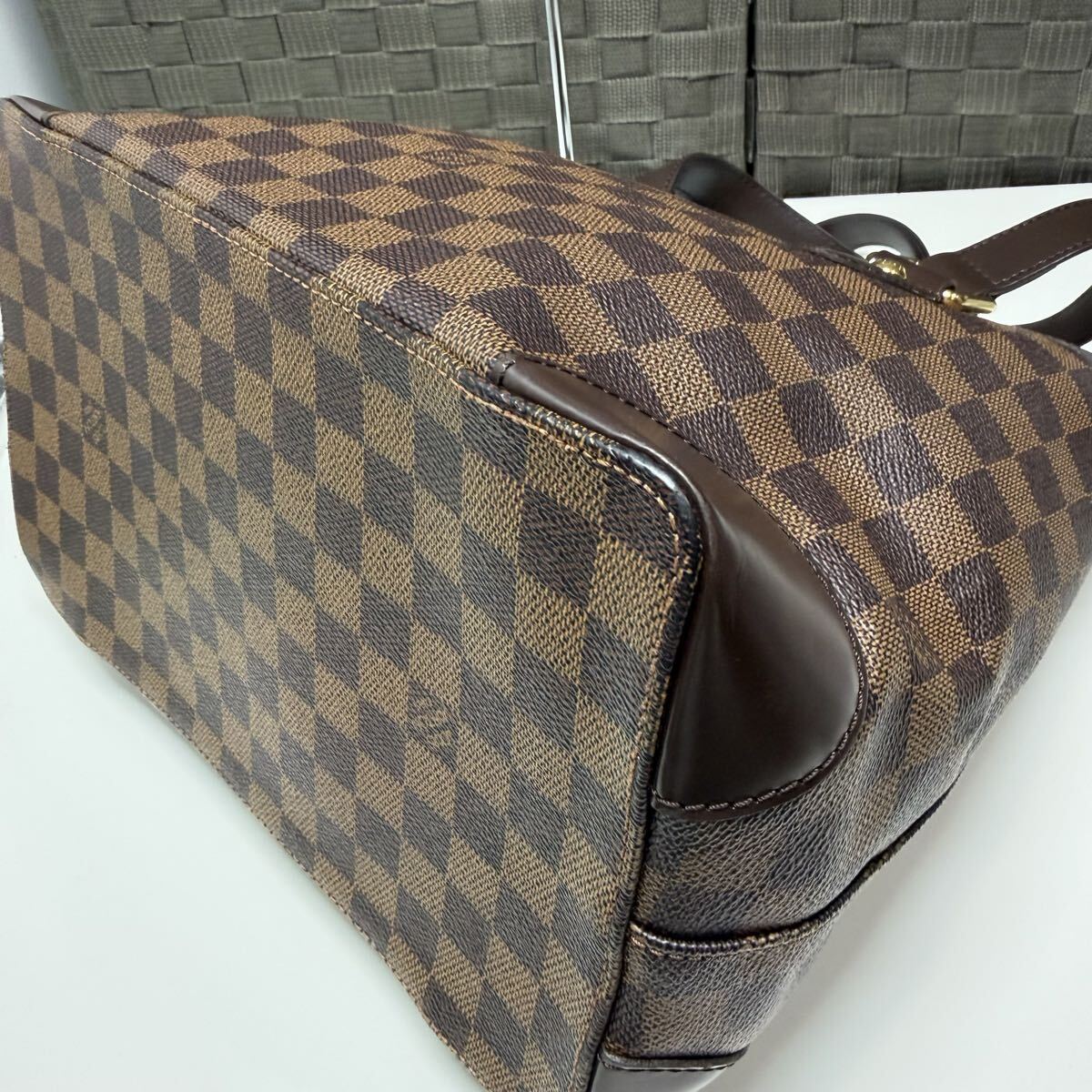 LOUIS VUITTON Louis Vuitton большая сумка Damier ветчина ste doPM N51205