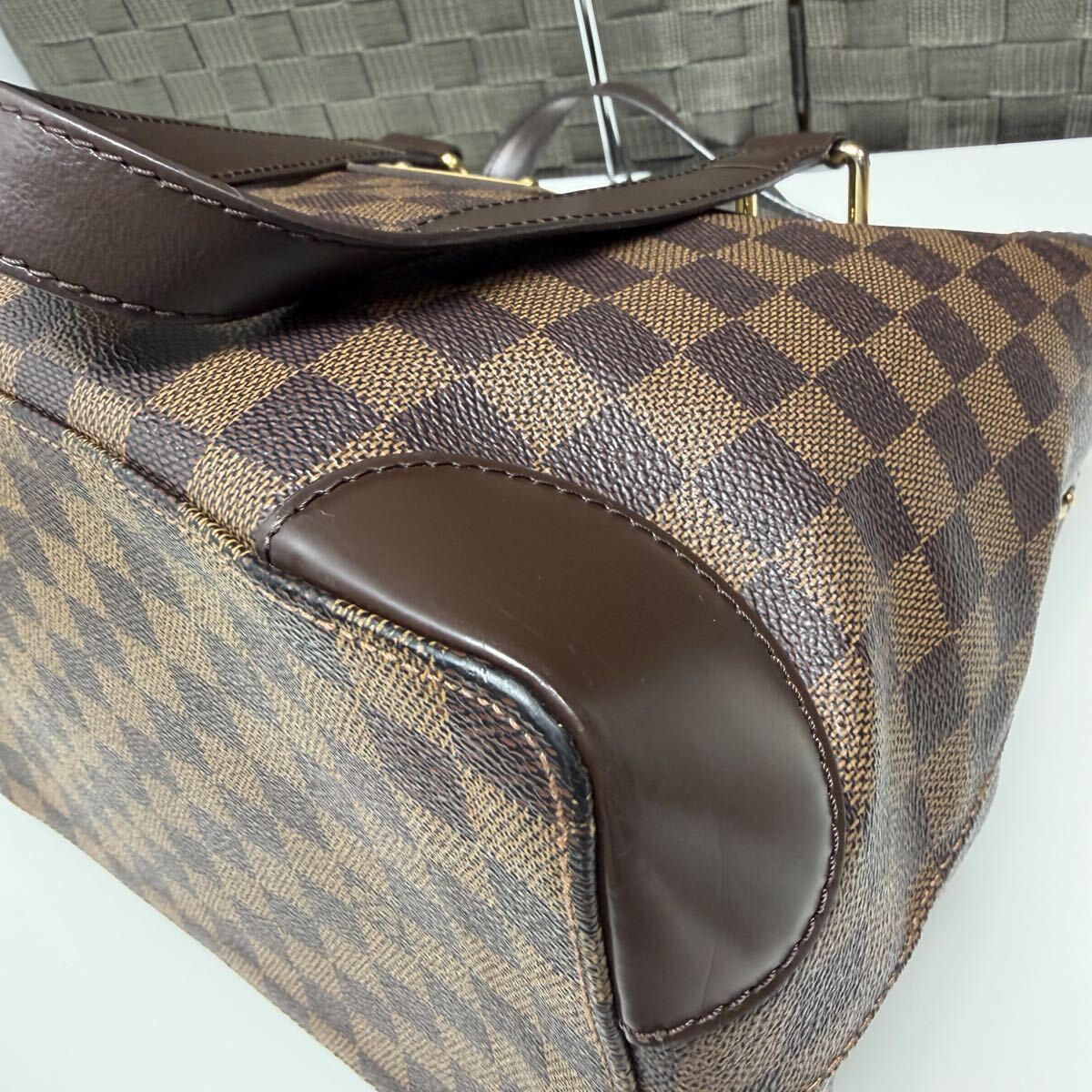 LOUIS VUITTON Louis Vuitton большая сумка Damier ветчина ste doPM N51205