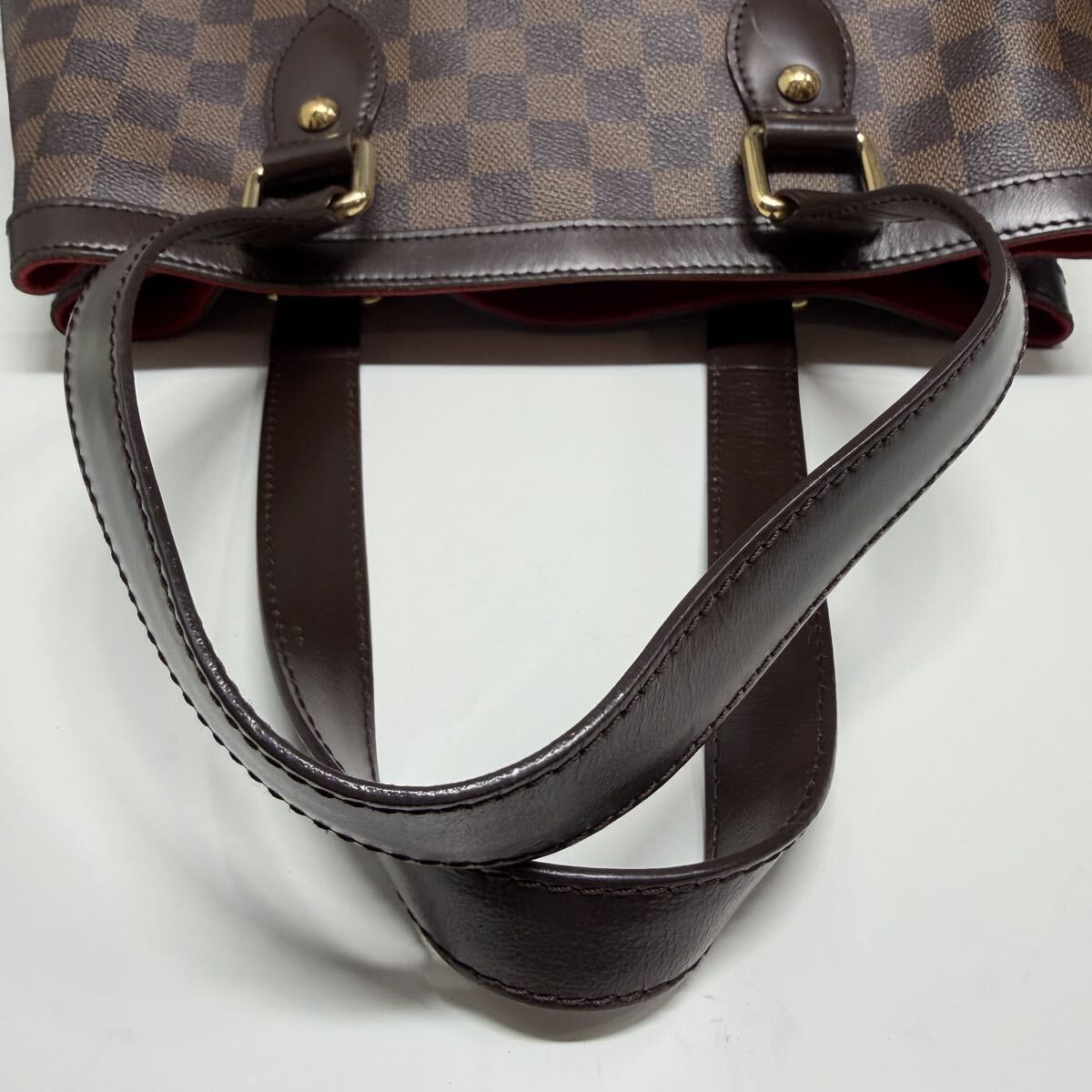 LOUIS VUITTON Louis Vuitton большая сумка Damier ветчина ste doPM N51205