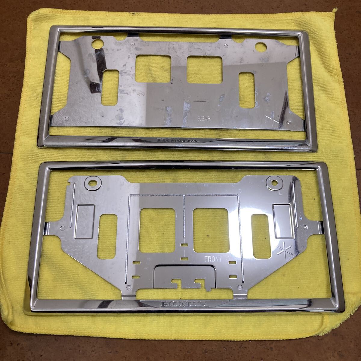 ホンダ　純正　ナンバーフレーム　現状品_画像1