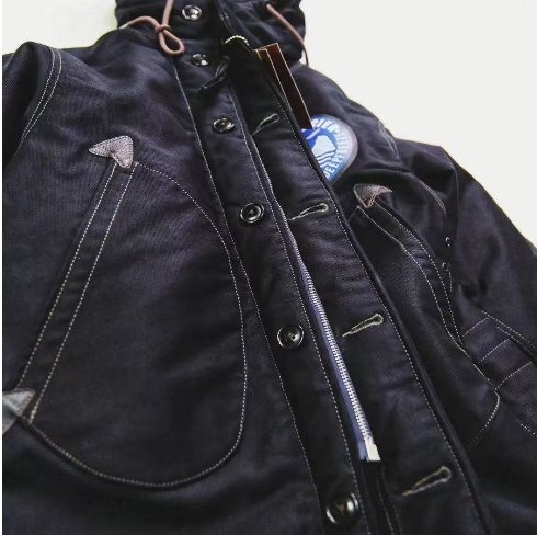 COLIMBO コリンボ オブザーバー・パーカー フード コート アルパカジャケット ネイビーS-XLサイズ選択可能_画像2