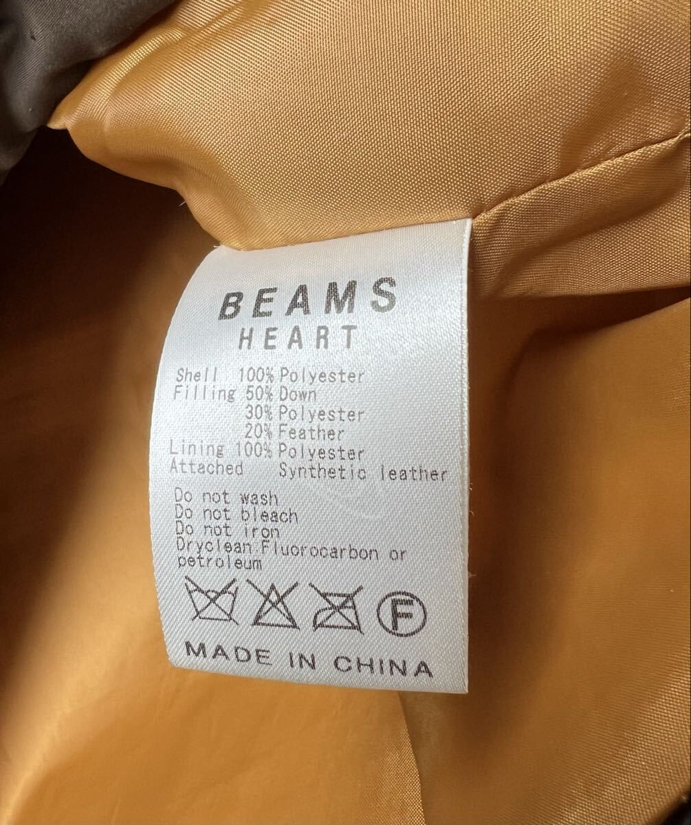 利便性が高い洒落た留め具「BEAMS HEART」ダウンジャケット_画像5