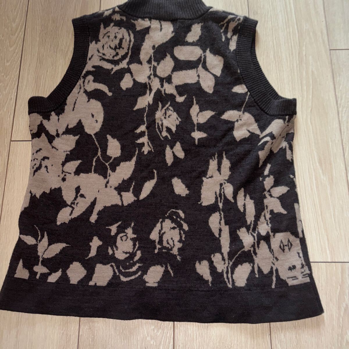 レディース・ ノースリーブ ベスト バラ柄_画像5