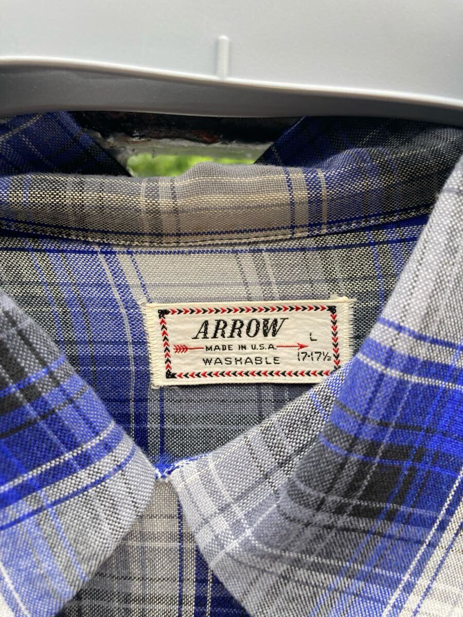 レア 希少 50s ARROW レーヨンシャツ xl ヴィンテージ 長袖シャツ_画像4