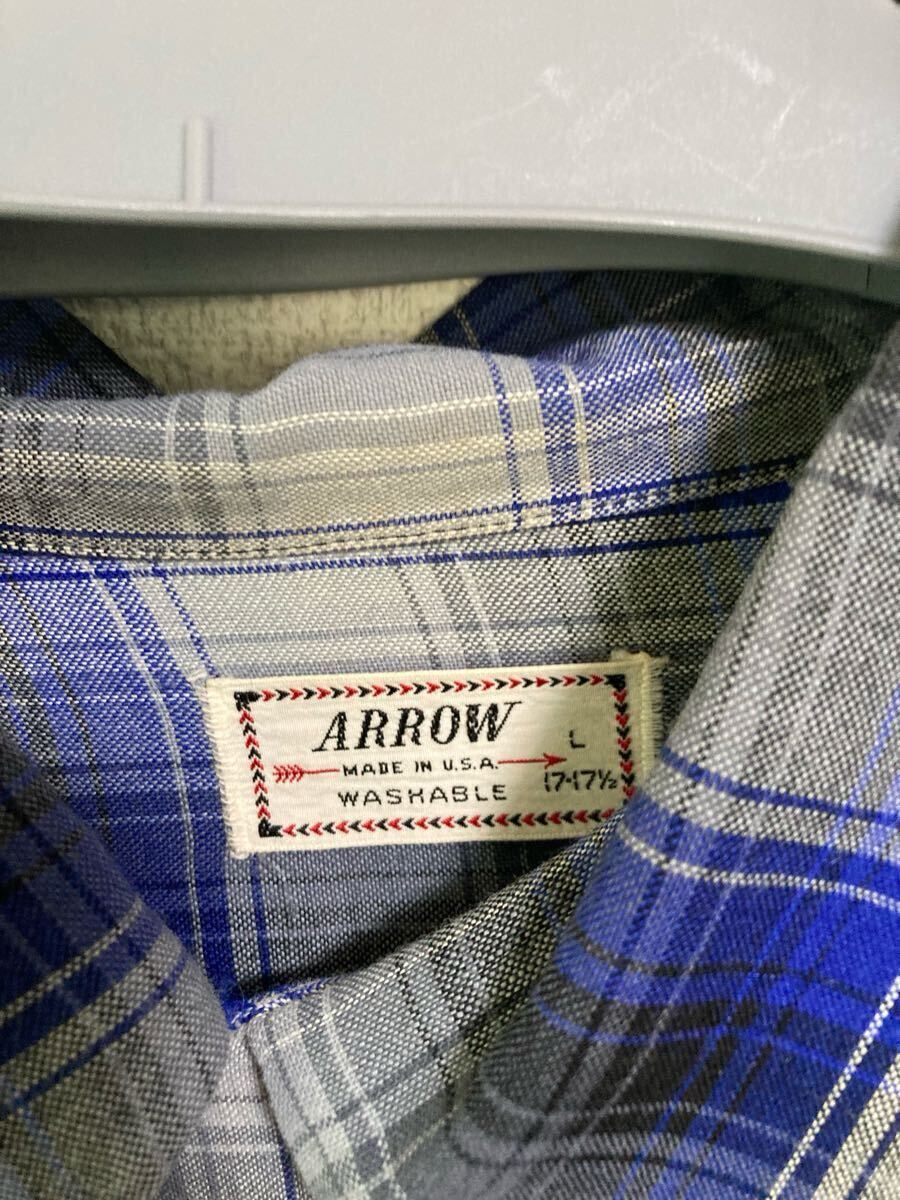 レア 希少 50s ARROW レーヨンシャツ xl ヴィンテージ 長袖シャツ_画像8