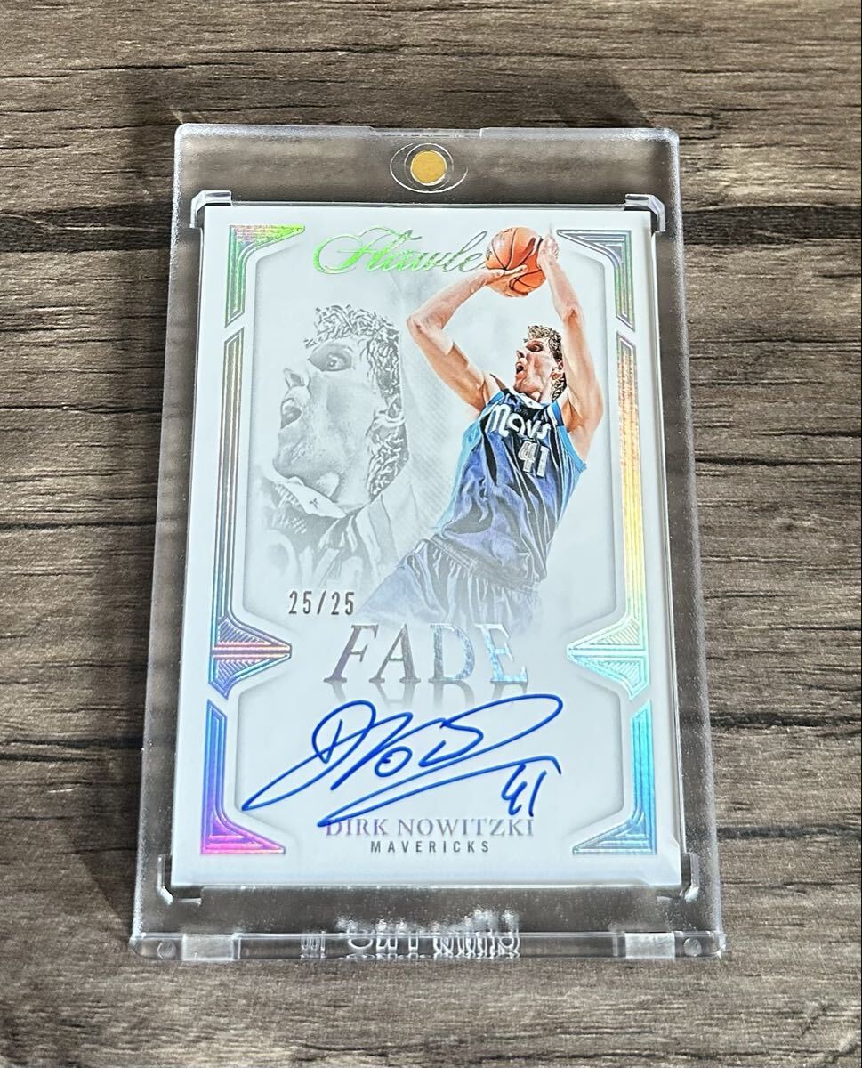 25枚限定 DIRK NOWITZKI 2024-25 PANINI - FLAWLESS BASKETBALL NBA 直書き 直筆サイン Auto FADE MAVERICKS ノビツキー_画像1