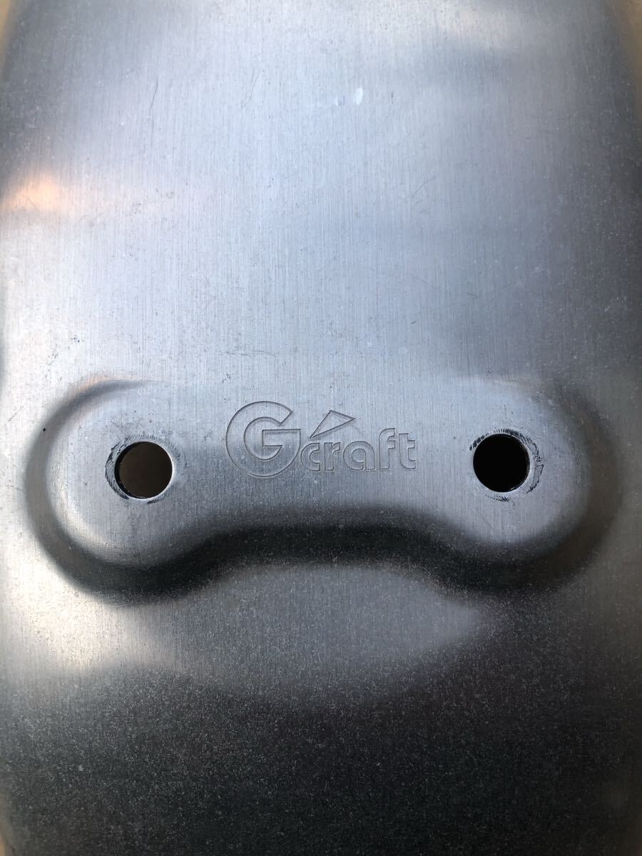 ★☆ G’craft Gクラフト 33415 チビフェンダー チビフェン アルミ 無地 中古美品 モンキー ゴリラ 他4miniに! ☆★_画像3