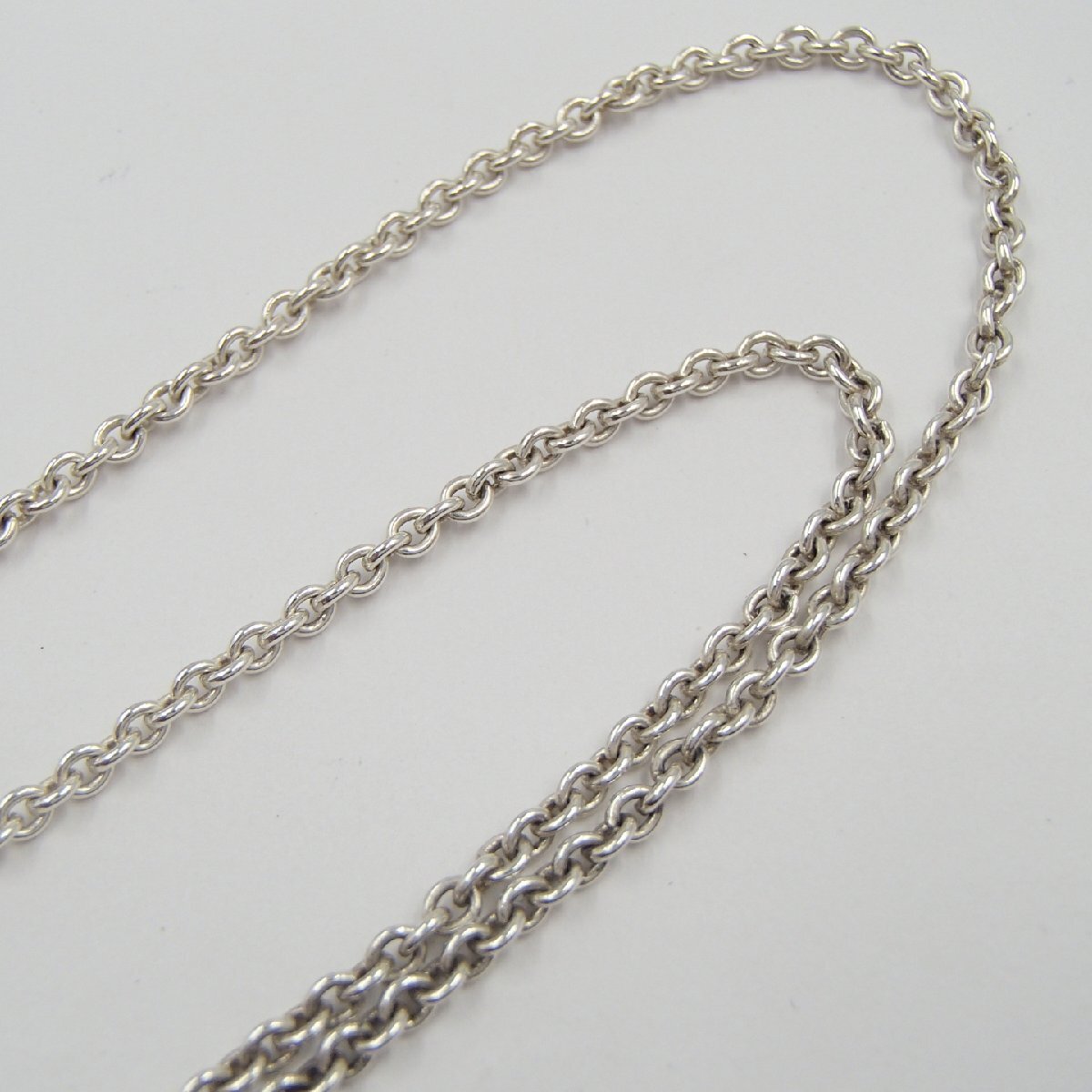 *HERMES Hermes Heart ссылка подвеска с цепью колье Gold комбинированный / silver925 k18 примерно 12.1g/ серебряный *SN