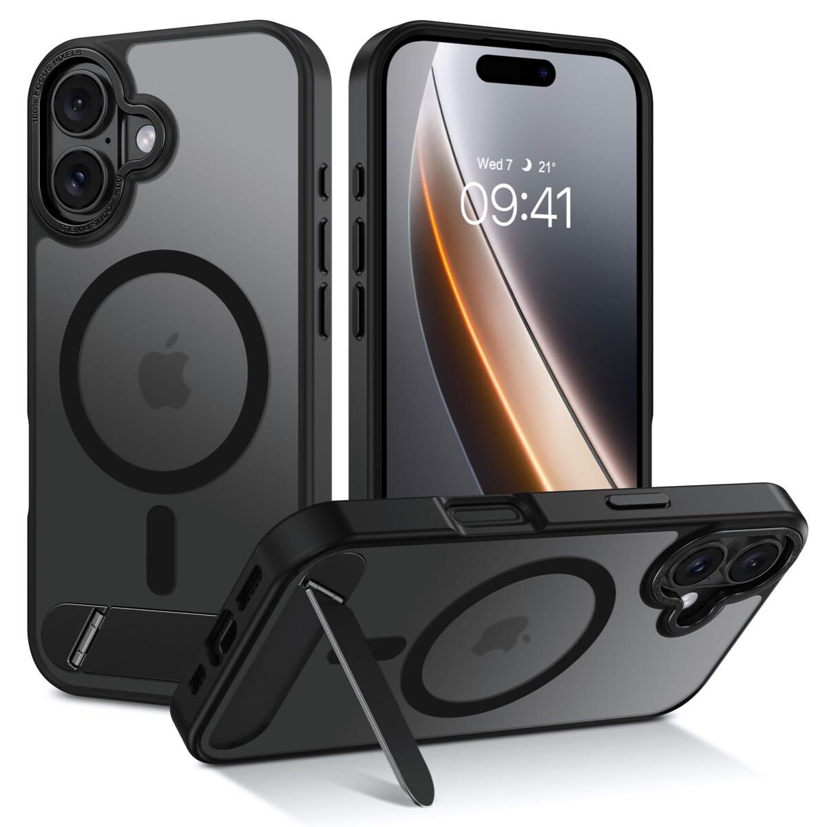 iphone 17 кейс толчок подставка длина ширина обе соответствует магнит установка MagSafe соответствует ремешок отверстие имеется половина прозрачный симпатичный iPhone 17 для покрытие 