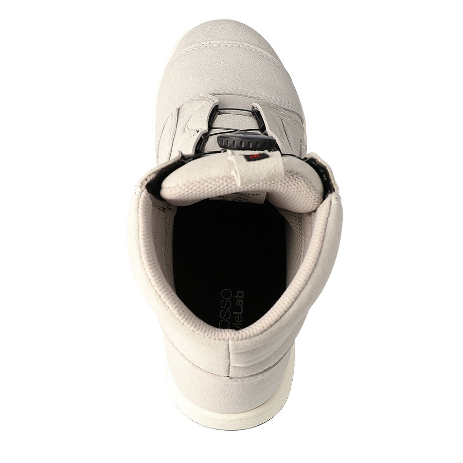 ROB-206 グレー 38 24.0cm相当 RossoStyleLab ロッソ 防水 ライディングブーツ ダイヤル式 シューレースアップ バイク用_画像4