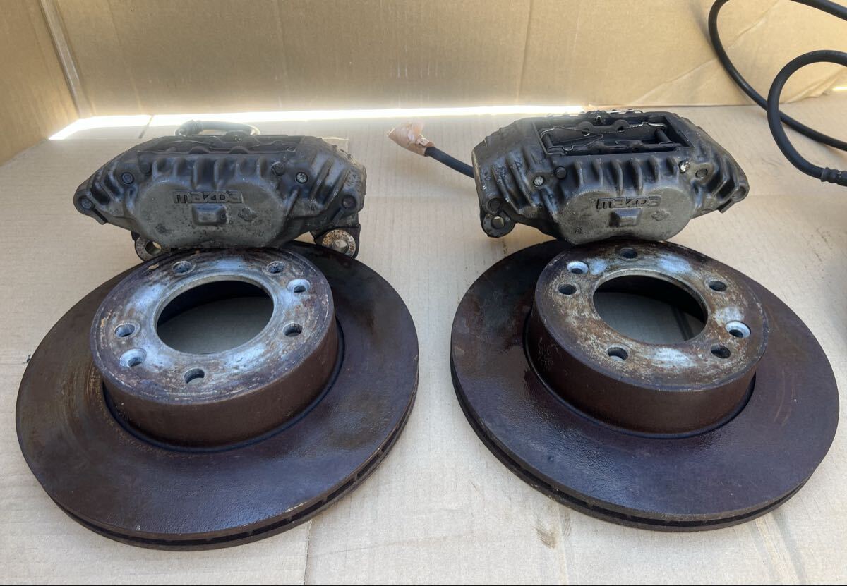 MAZDA ★マツダ　サバンナ　RX-7 RX7 E-FC3S FC3S 純正　後期 フロント リア キャリパー ローター セット_画像2