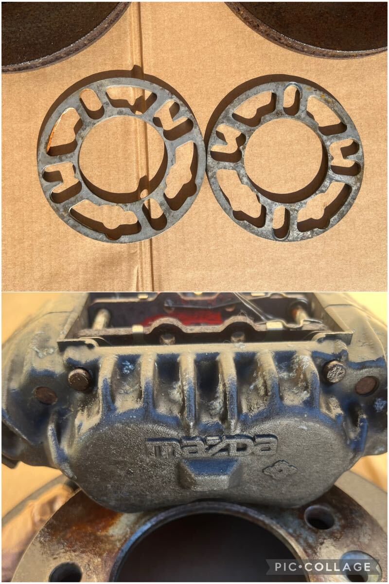 マツダ MAZDA ★ RX-7 E-FC3S RX7 FC3S 純正 後期 サバンナ ターボ フロント リア キャリパー ローター セット (2)_画像10