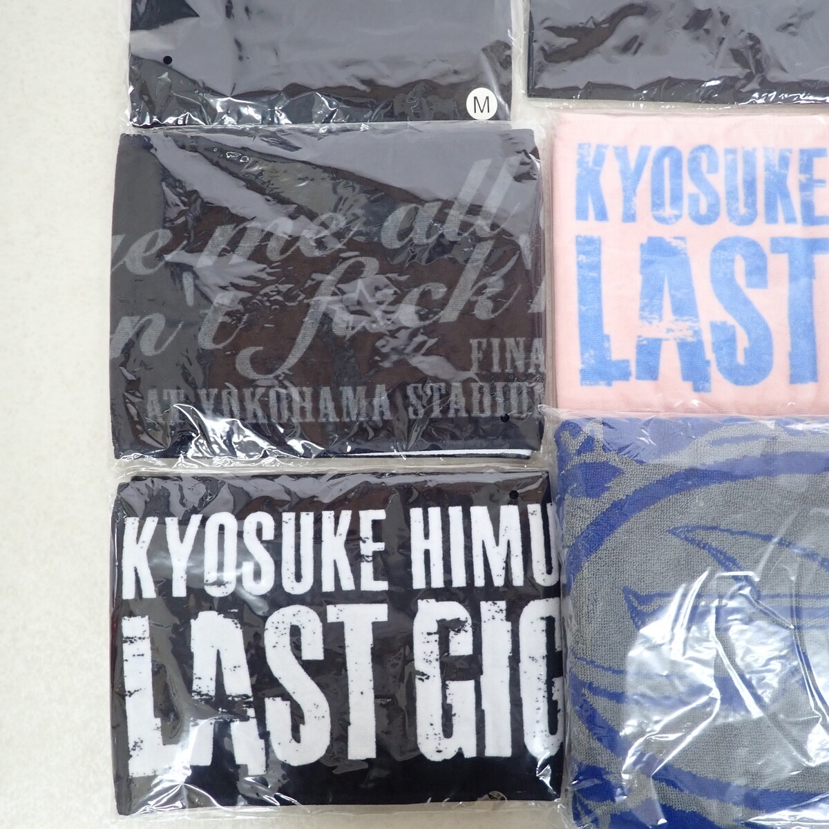 未開封 氷室京介 Tシャツ/マフラータオル/バスタオル/リストバンド/ハンカチ まとめて9点セット【IO_画像4