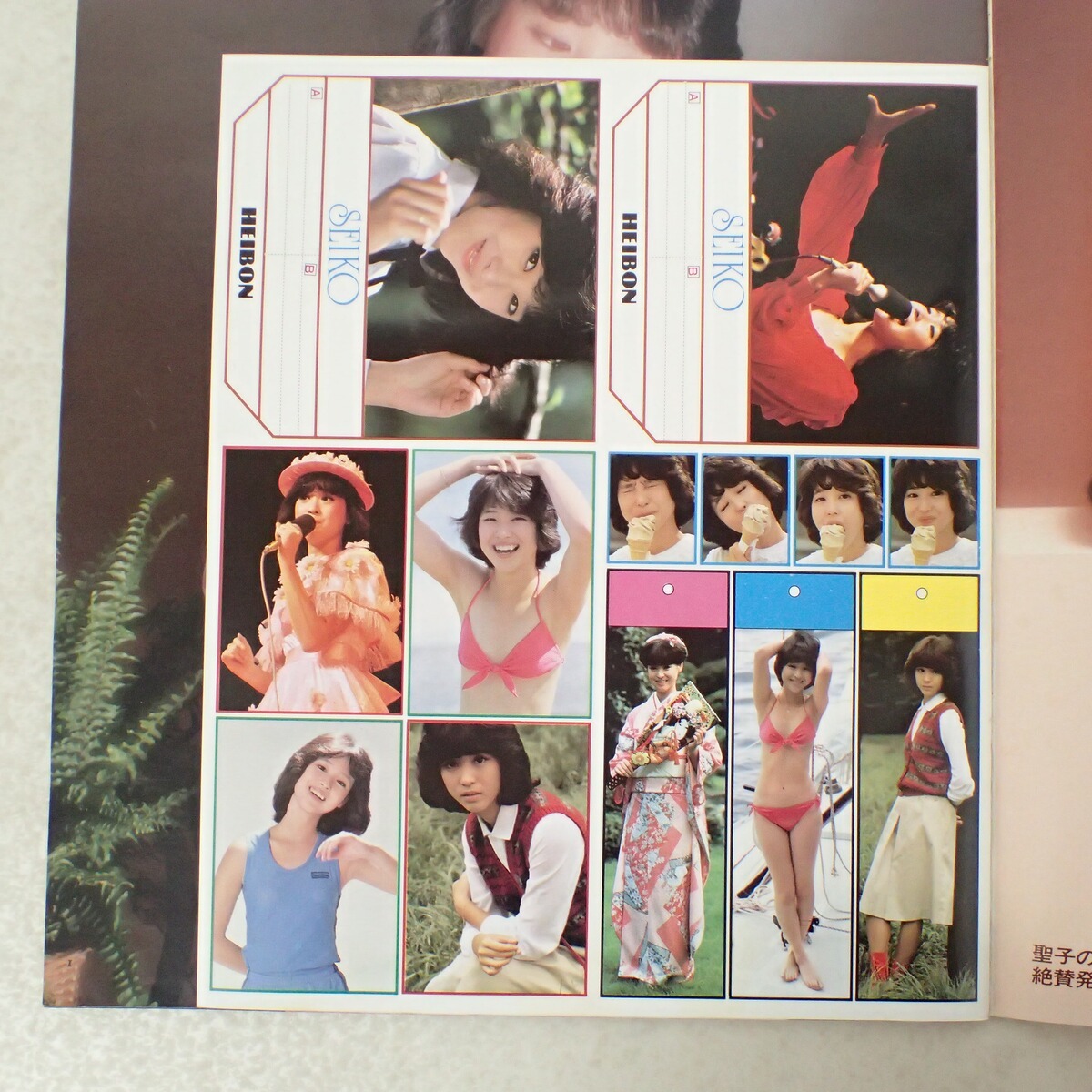 平凡臨時増刊号 松田聖子 EIGHTEEN 昭和56年発行 立木義浩 ピアノ譜集 風は秋色/RAINBOW/TRUE LOVE/裸足の季節【IO_画像5