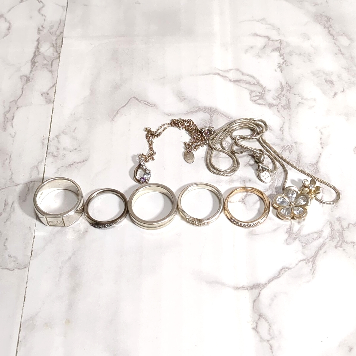 29g silver серебряный 925 печать и т.п. серебряный товар Folli Follie 4*C Kiss the kiss Мали te franc sowa Jill bo- колье кольцо 1 иен суммировать 