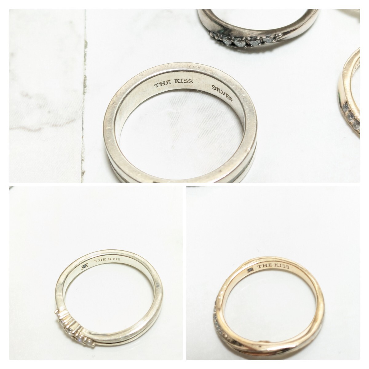 29g silver серебряный 925 печать и т.п. серебряный товар Folli Follie 4*C Kiss the kiss Мали te franc sowa Jill bo- колье кольцо 1 иен суммировать 