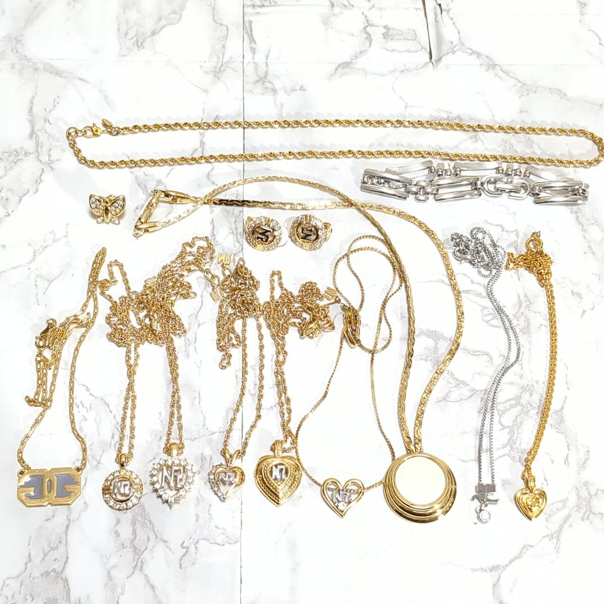 ジバンシー GIVENCHY モネ MONET クレージュ ネックレス イヤリング ブレスレット ゴールド アクセサリー まとめ 1円 良品_画像1