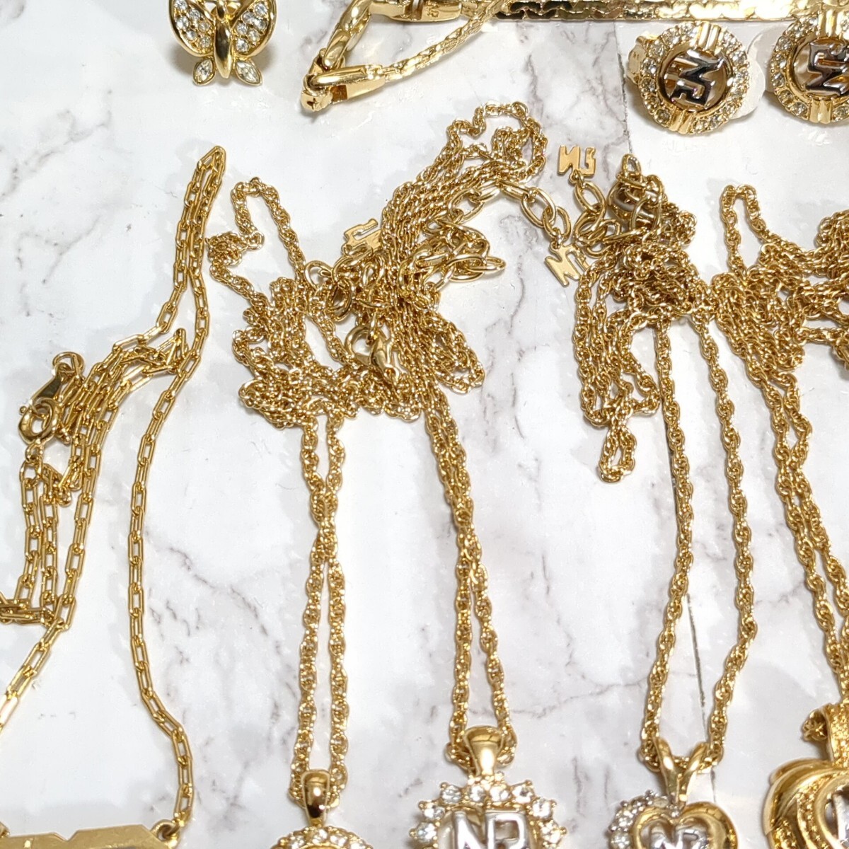 ジバンシー GIVENCHY モネ MONET クレージュ ネックレス イヤリング ブレスレット ゴールド アクセサリー まとめ 1円 良品_画像4