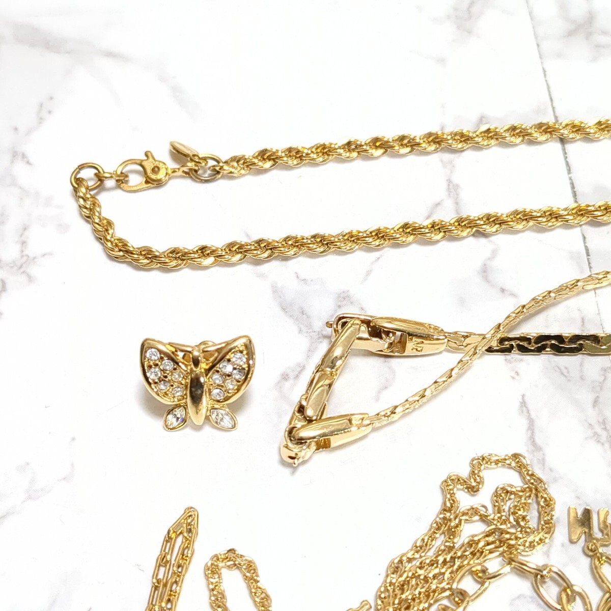 ジバンシー GIVENCHY モネ MONET クレージュ ネックレス イヤリング ブレスレット ゴールド アクセサリー まとめ 1円 良品_画像7