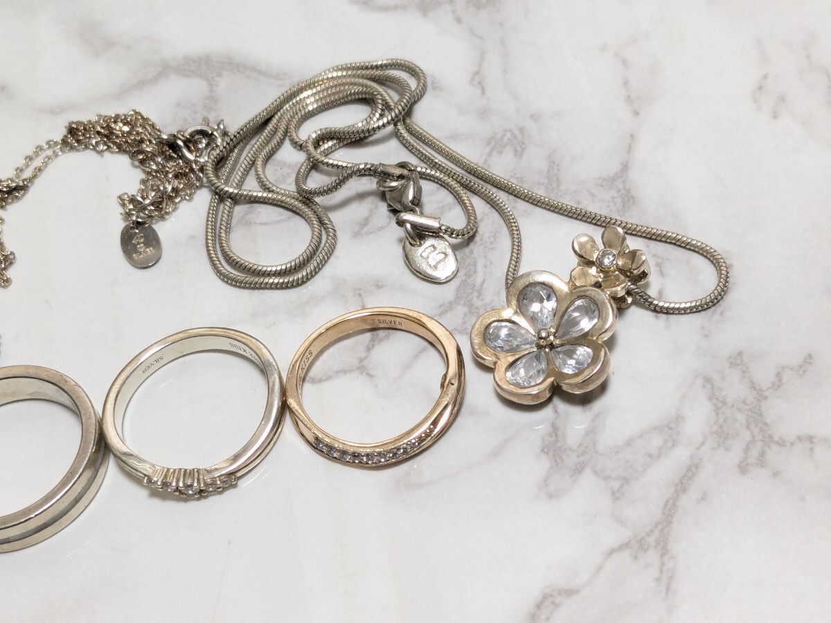 29g silver серебряный 925 печать и т.п. серебряный товар Folli Follie 4*C Kiss the kiss Мали te franc sowa Jill bo- колье кольцо 1 иен суммировать 