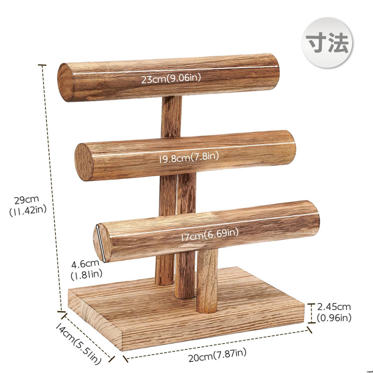 [ магазин . Event. экспонирование для тоже оптимальный ] T type браслет подставка 3 уровень часы подставка из дерева ювелирные изделия подставка модный интерьер 