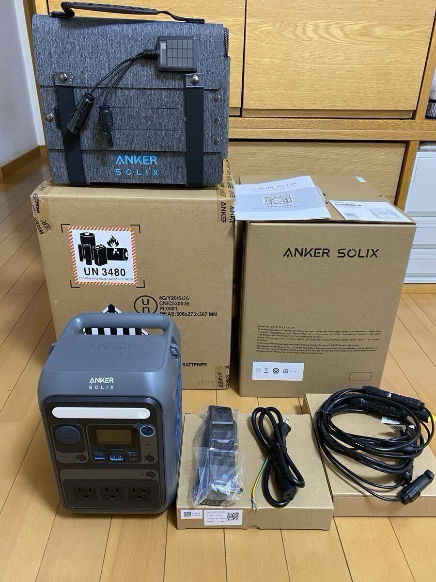 ☆ Anker ポータブル電源＆ソーラーパネルセット／230Wh／8ポート／防災グッズ／災害対策 ！！_画像2