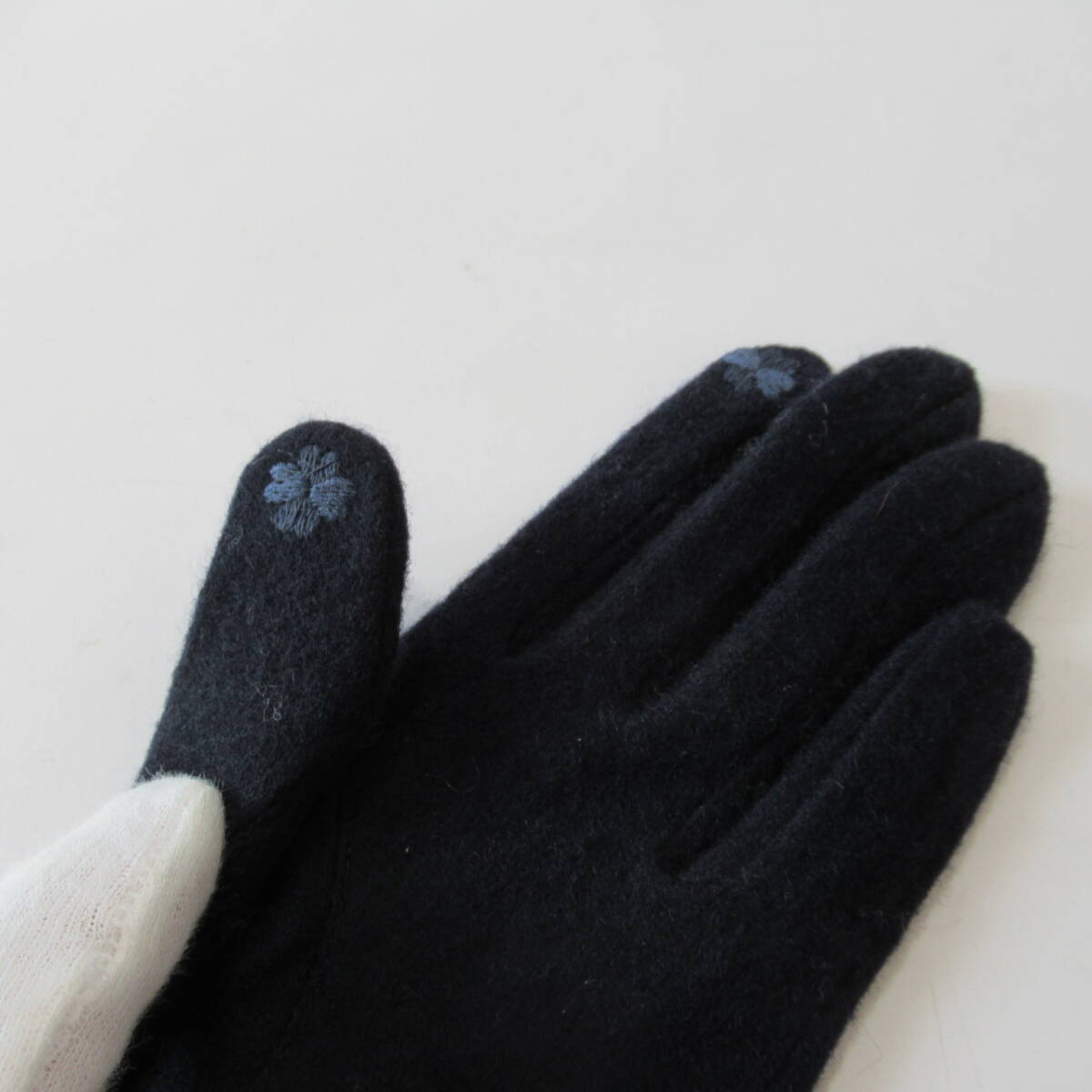 ■■202511即決■ ANTEPRIMA アンテプリマ新品ネイビー グローブ / 手袋 フィオーリ_画像3