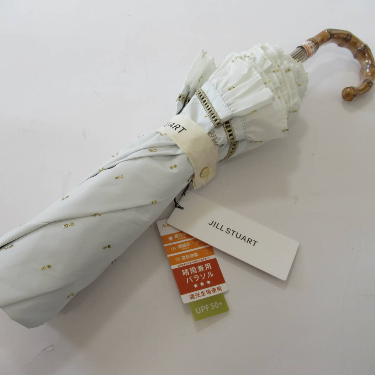 ■■202511S即決■ ジルスチュアート未使用 晴雨兼用傘 日傘 /折りたたみ 折り畳み傘 / 遮光 遮蔽 遮熱 No.1_画像1