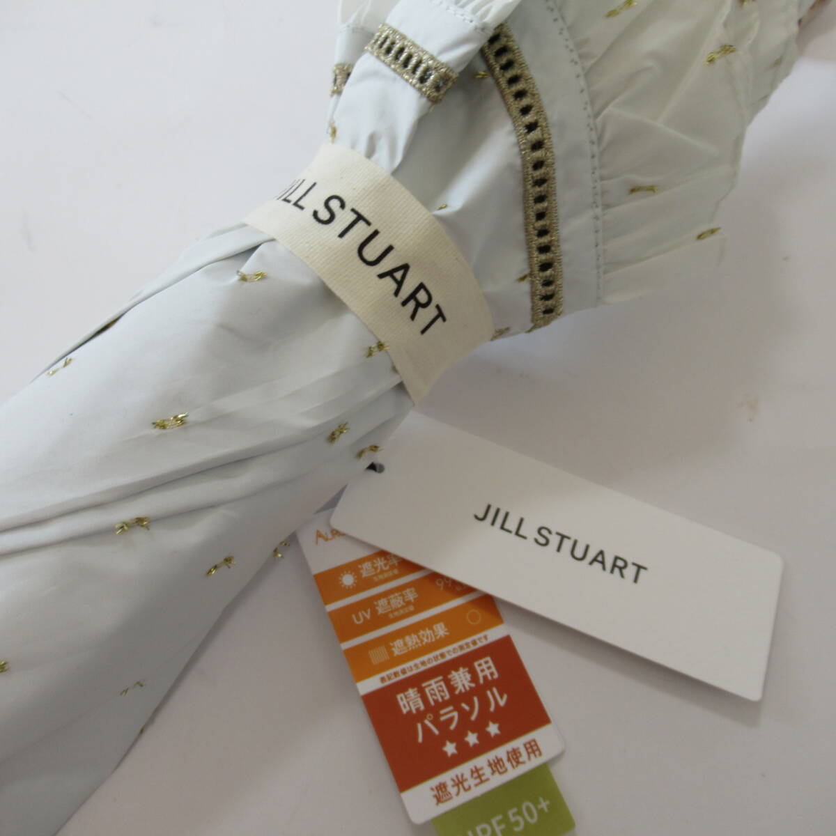 ■■202511S即決■ ジルスチュアート未使用 晴雨兼用傘 日傘 /折りたたみ 折り畳み傘 / 遮光 遮蔽 遮熱 No.1_画像2