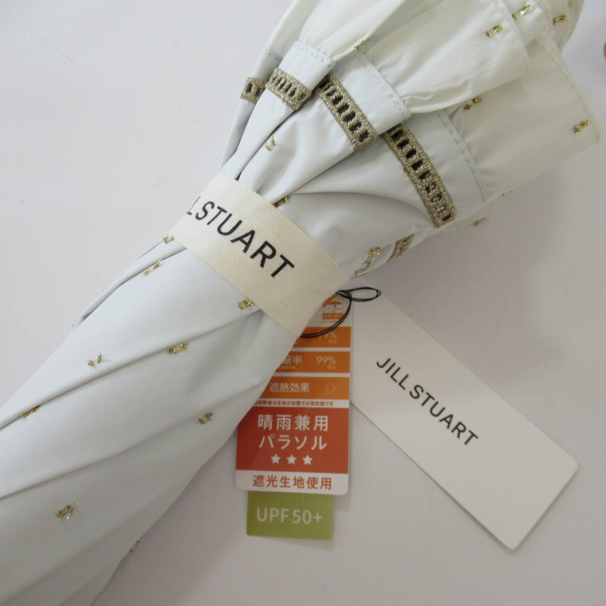 ■■202511S即決■ ジルスチュアート新品 晴雨兼用傘 日傘 /折りたたみ 折り畳み傘 / 遮光 遮蔽 遮熱 No.3_画像2