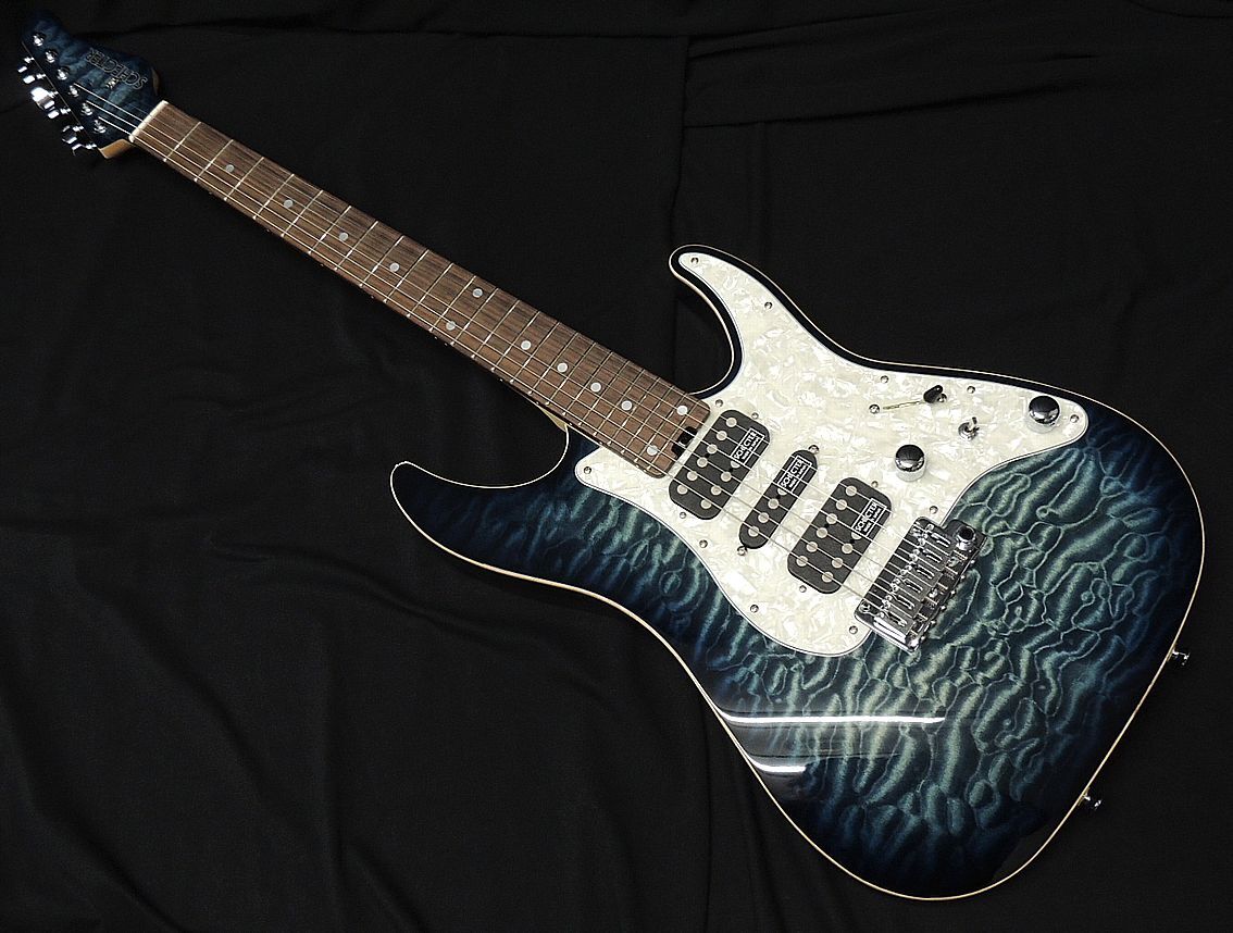 SCHECTER SD-DX-24-AS-VTR BKNTS R Black Natural Sunburst シェクター エレキギター アッシュバック アウトレット_画像1