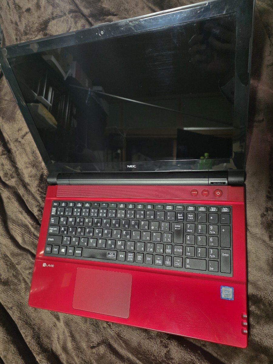 NEC LaVie NS700 PC-NS700JAR-E3 win11home Core i7 8550U メモリ16GB 新品SSD500GB FHD ブルーレイドライブ_画像1