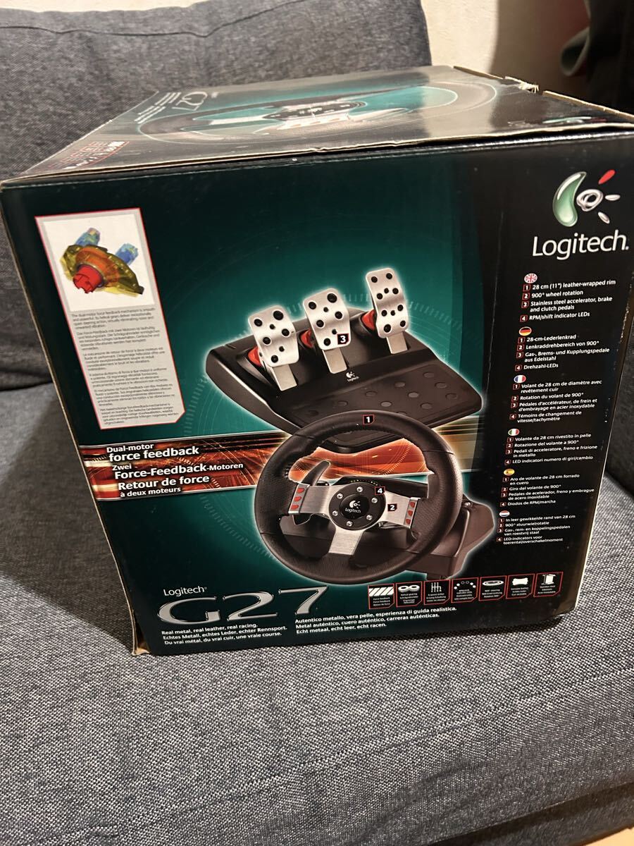 Logitech G27 未使用 箱劣化あり_画像3