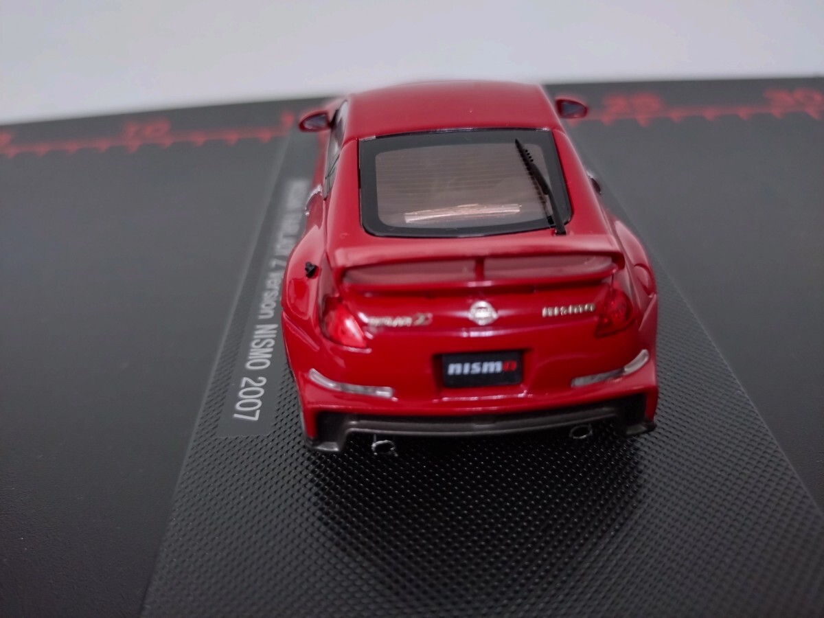 ミニカー　1/43　エブロ　日産　フェアレディZ　Z33　バージョン ニスモ　2007　レッド　モデルカー_画像4