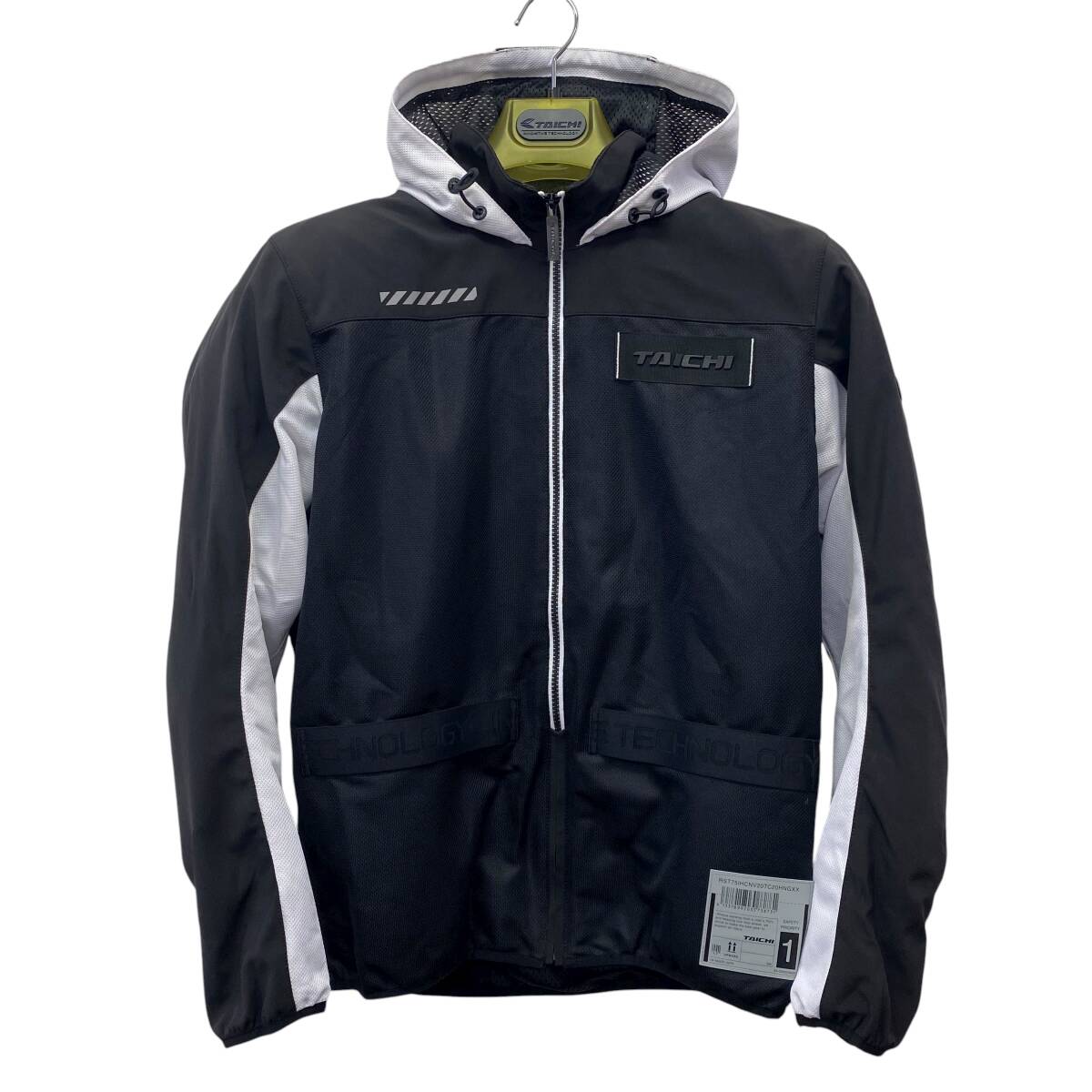 【美品】 RSTAICHI アールエスタイチ RSJ334 エアー フリップパーカ 黒・白系 ブラック・ホワイト系 Lサイズ 24070-100_画像1