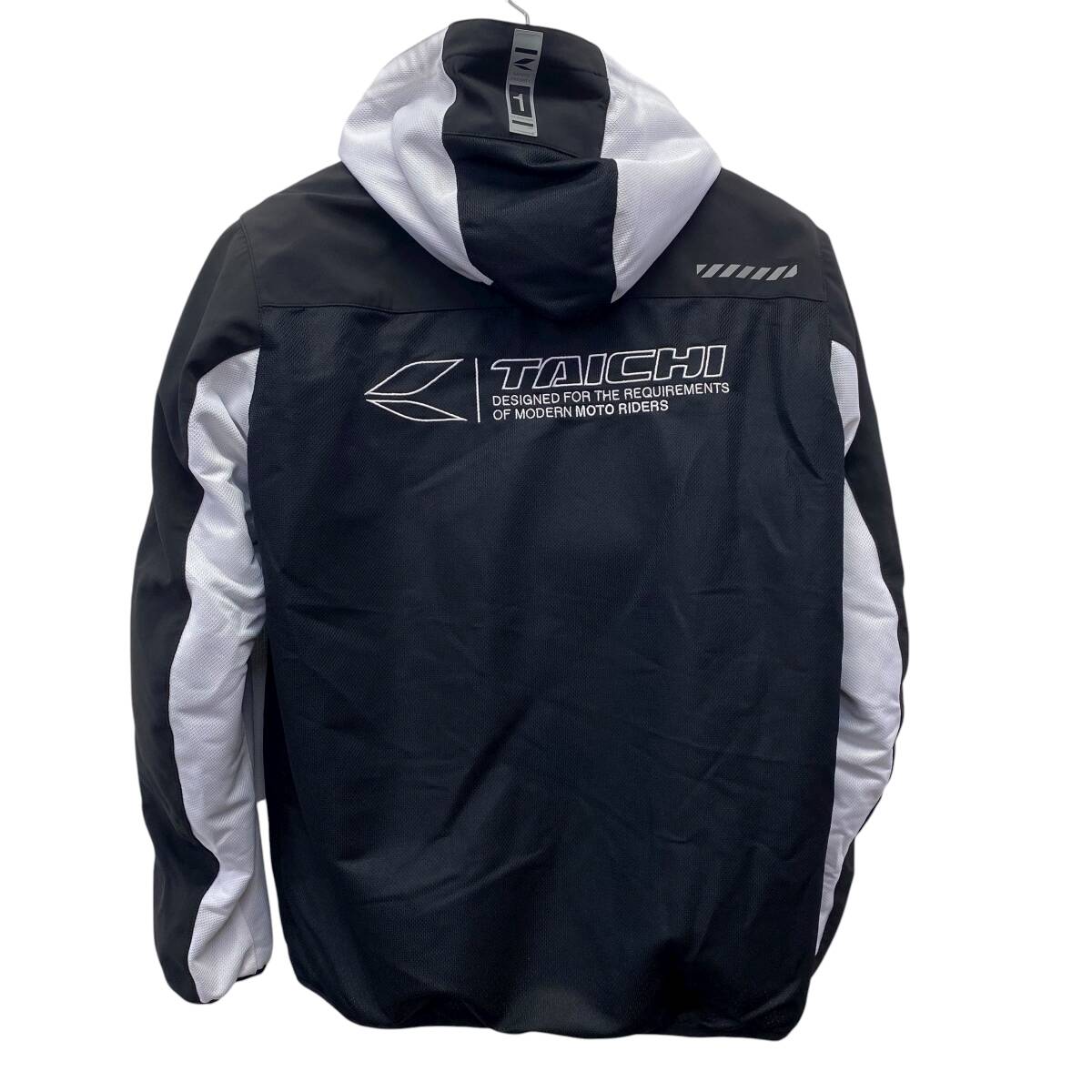 【美品】 RSTAICHI アールエスタイチ RSJ334 エアー フリップパーカ 黒・白系 ブラック・ホワイト系 Lサイズ 24070-100_画像2