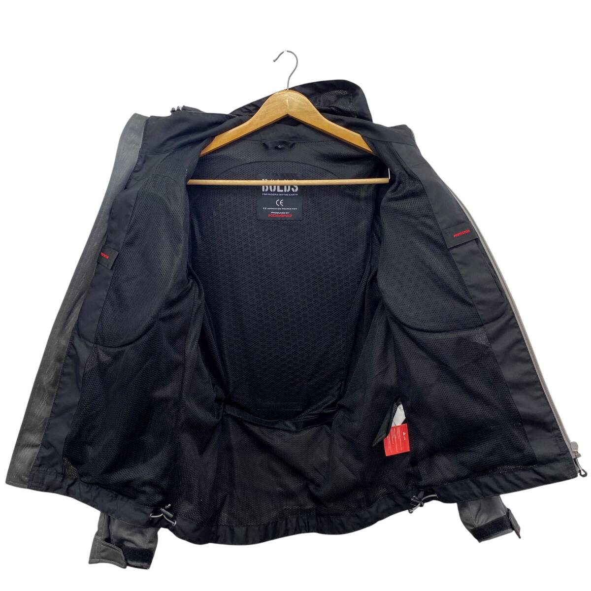 【即決】 KOMINE コミネ 37-004 フルメッシュジャケット BOLDS グレー系 XLサイズ 24301-100_画像3