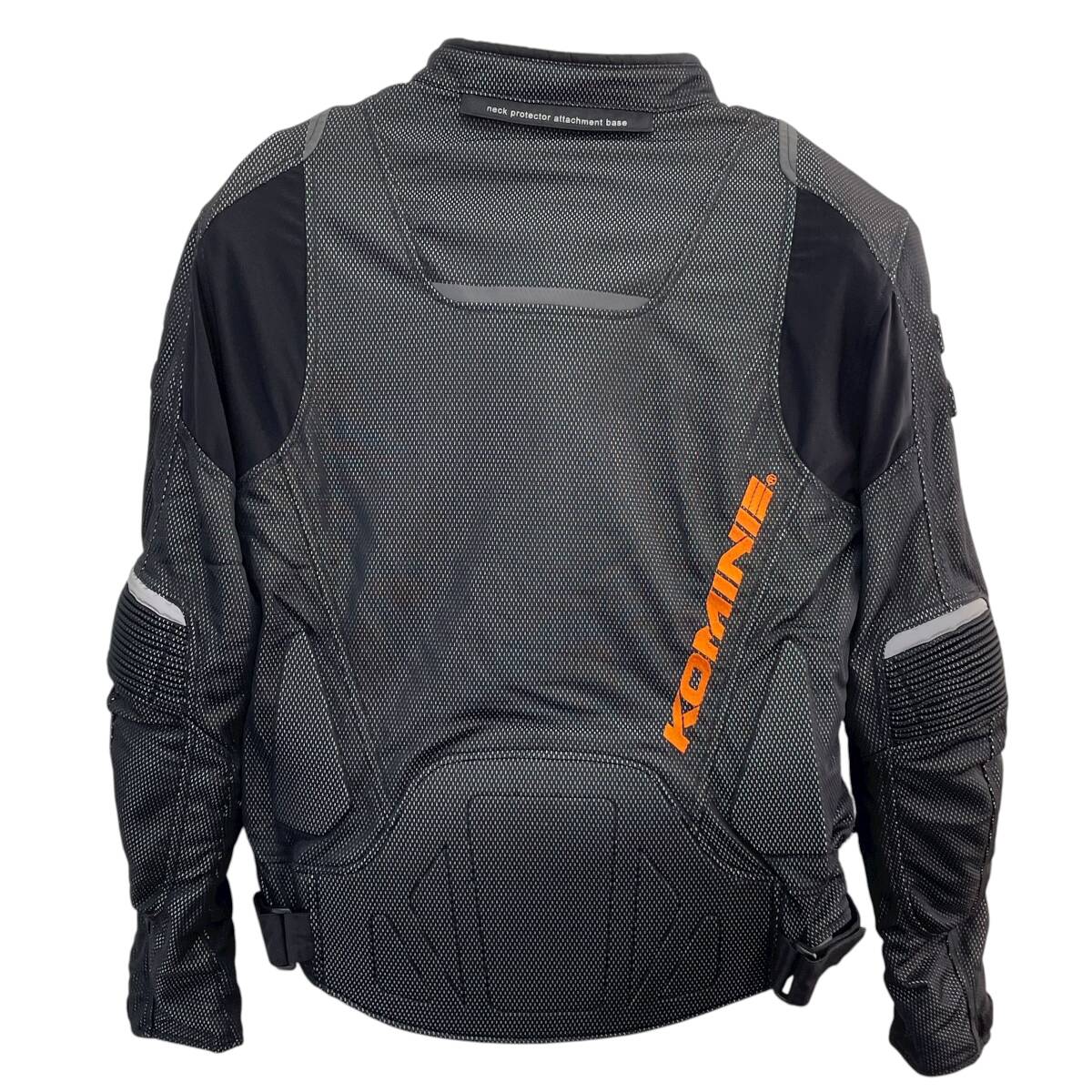 【未使用品】 KOMINE JK-088 フルプロテクションメッシュジャケット ※JK-078 3Dメッシュライニングベスト付き XLサイズ 黒系 24737-120_画像2