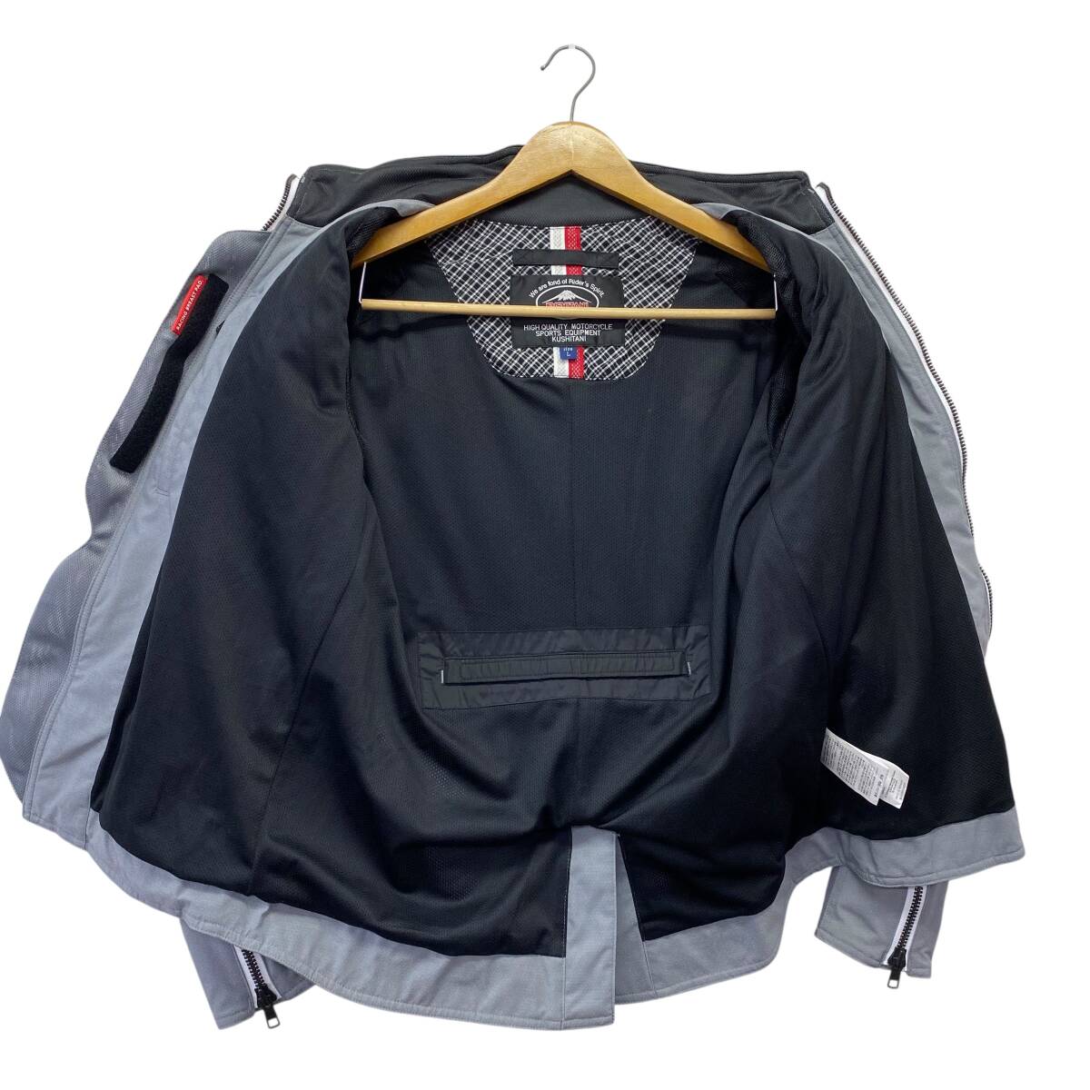【美品】 KUSHITANI クシタニ K-2393 アーカナハーフメッシュジャケット グレー系 Lサイズ 24783-80_画像3