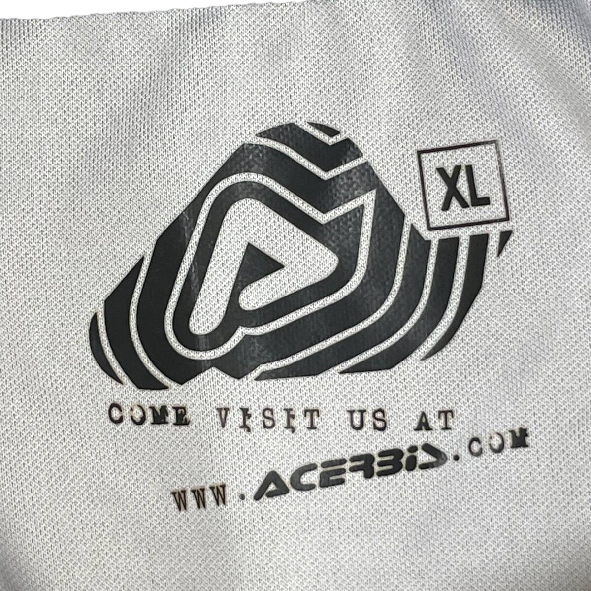 【即決】 ACERBIS アチェルビス モトクロス MXジャージ XLサイズ ホワイト系 白系 24553-60_画像3