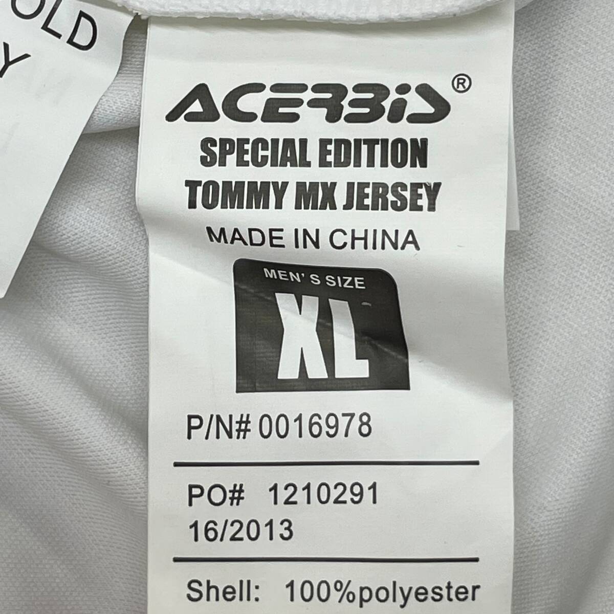 【即決】 ACERBIS アチェルビス モトクロス MXジャージ XLサイズ ホワイト系 白系 24553-60_画像4