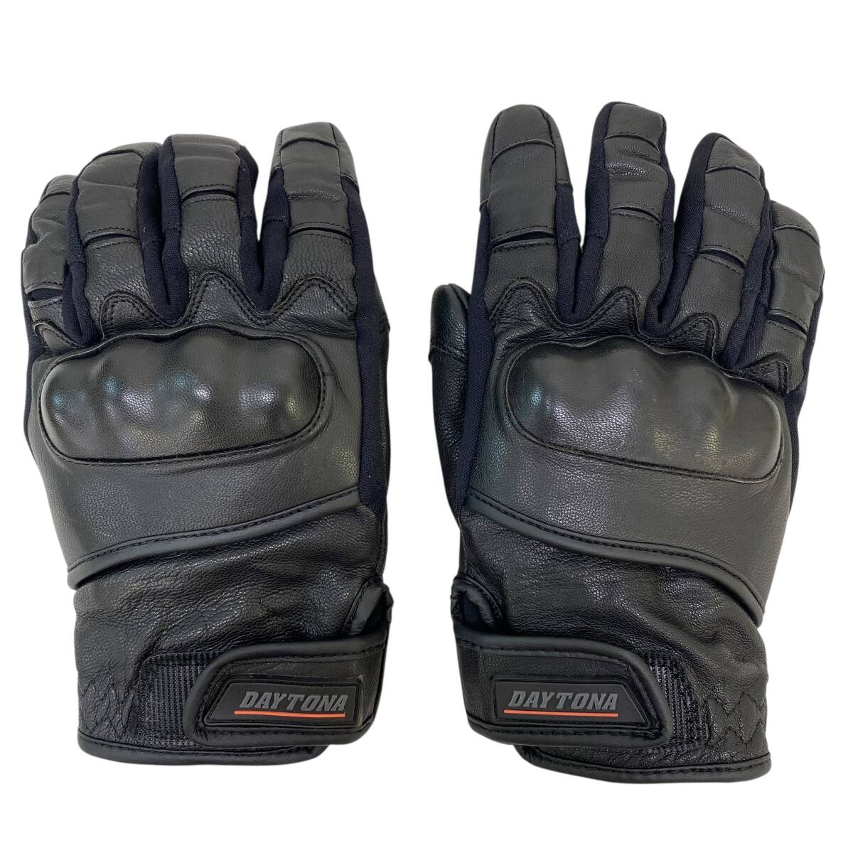【即決】 DAYTONA デイトナ ゴートスキン ライディンググローブ 黒系 ブラック系 Lサイズ 24856-60_画像1